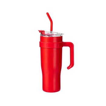 Portable insulated stainless steel ice bottle