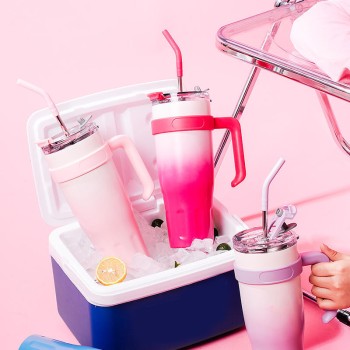 Fashionable leak-proof stainless steel ice bottle