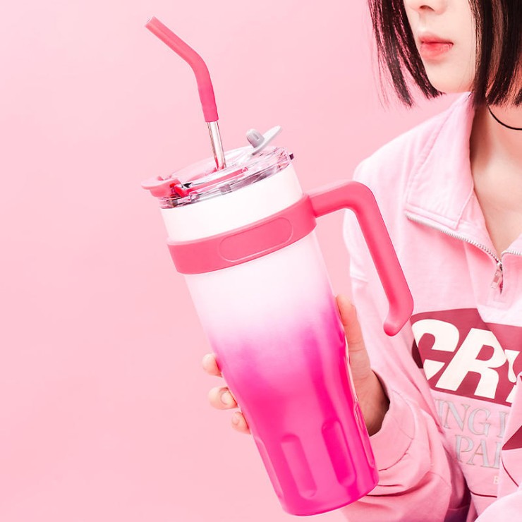 Fashionable leak-proof stainless steel ice bottle