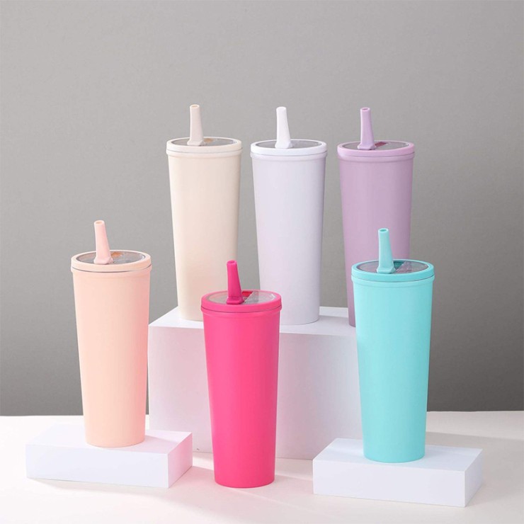 New simple foldable straw ice bottle