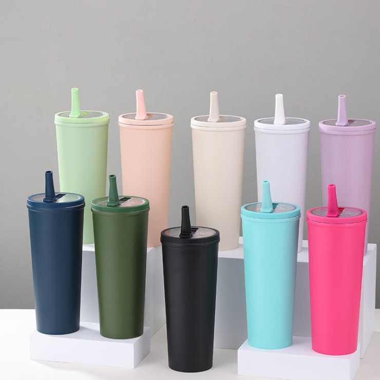 New simple foldable straw ice bottle