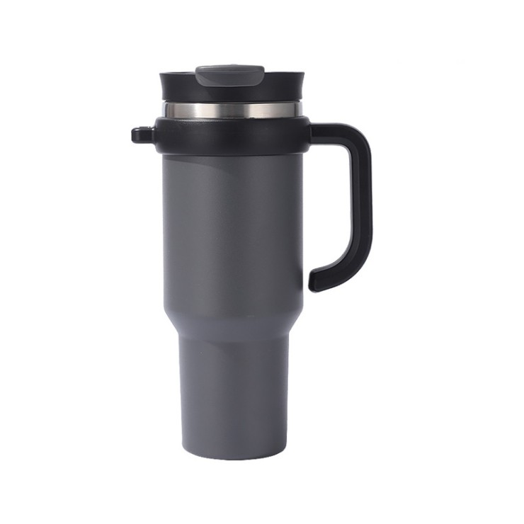 Large capacity simple stainless steel ice bottle