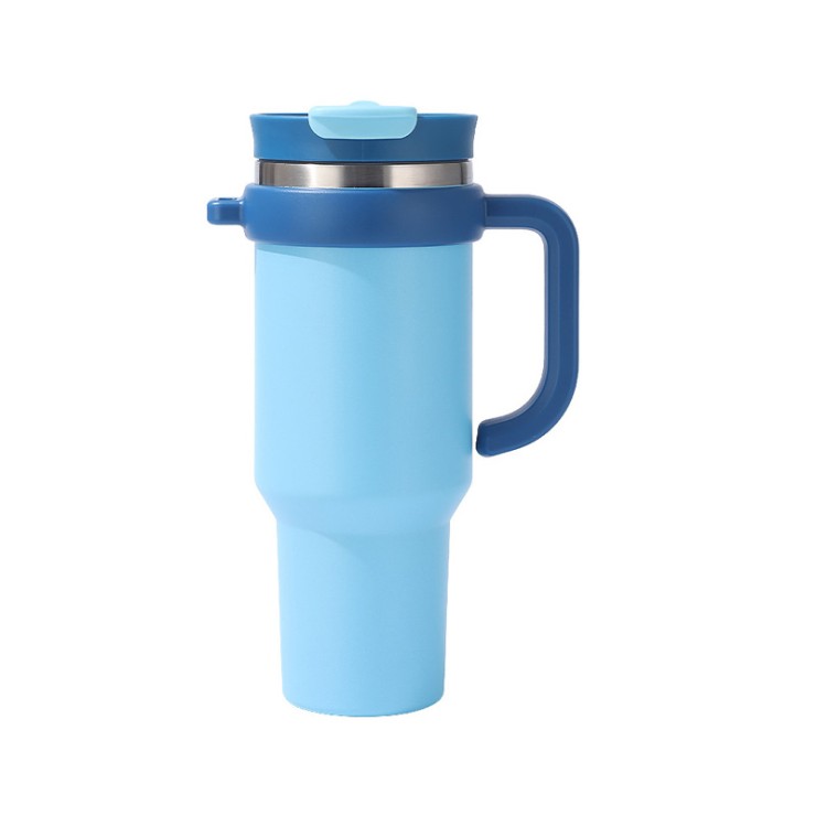 Large capacity simple stainless steel ice bottle