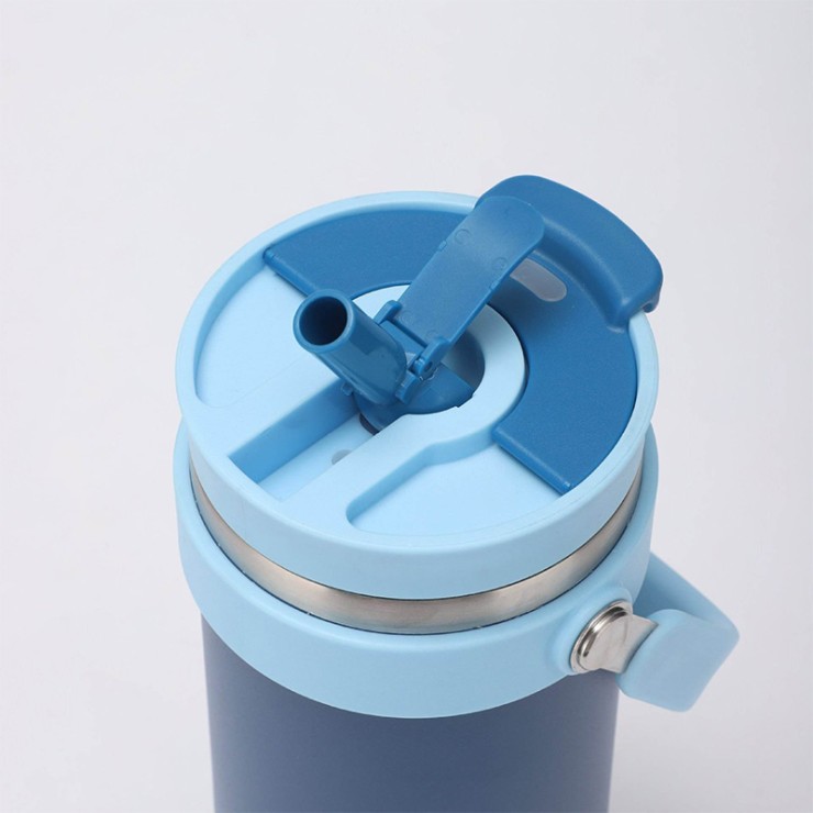 Large capacity simple stainless steel ice bottle