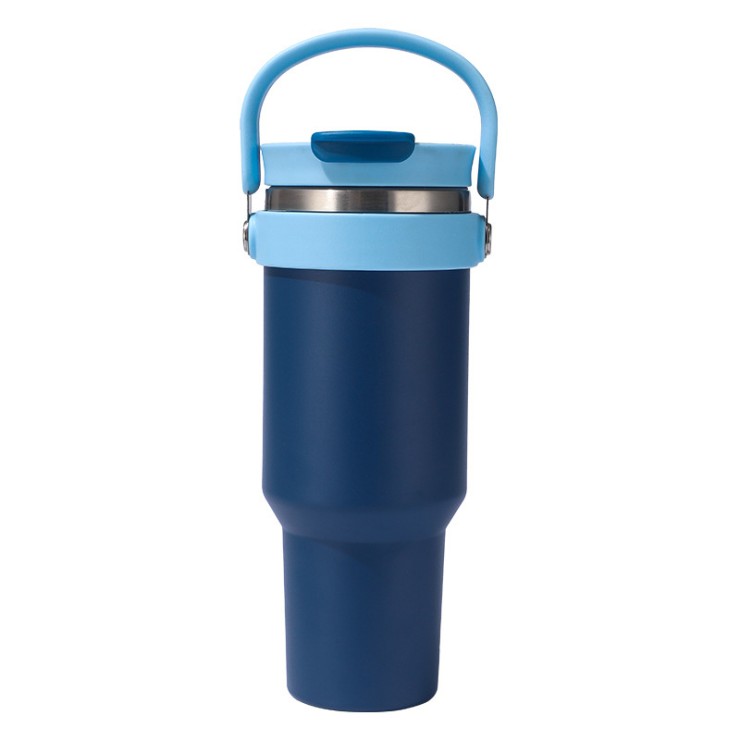 Large capacity simple stainless steel ice bottle