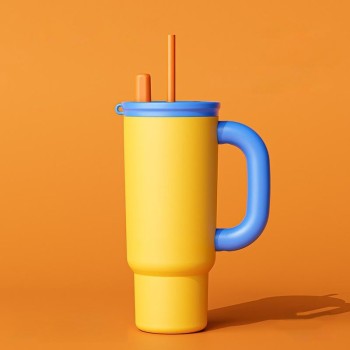 Contrast color large capacity ice bottle
