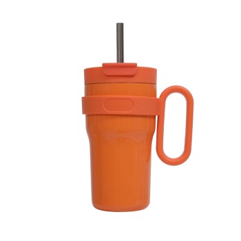 Portable large capacity vacuum ice bottle