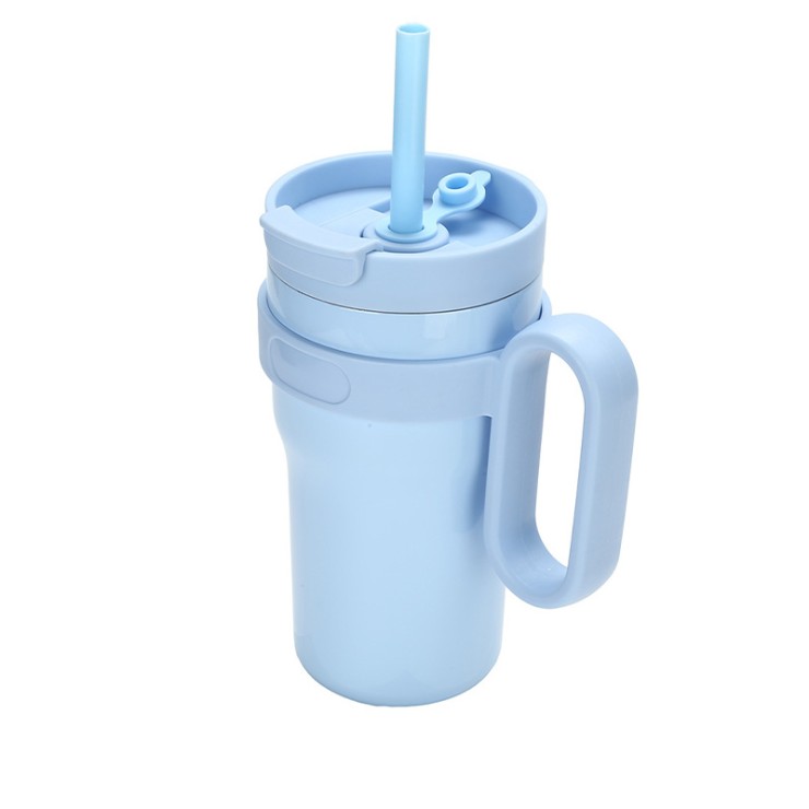 Portable large capacity vacuum ice bottle