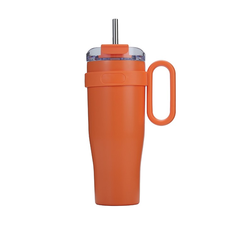 Leak-proof simple stainless steel ice bottle