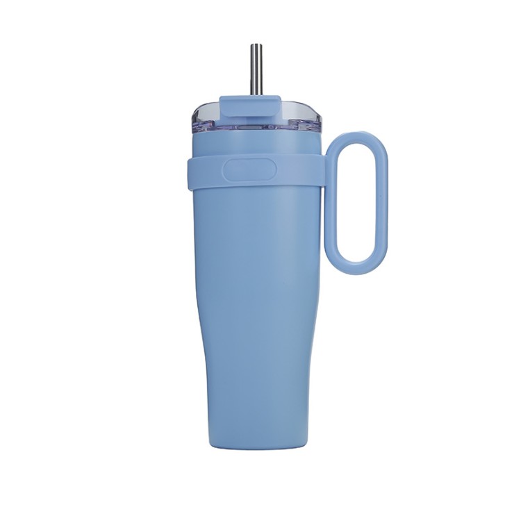 Leak-proof simple stainless steel ice bottle