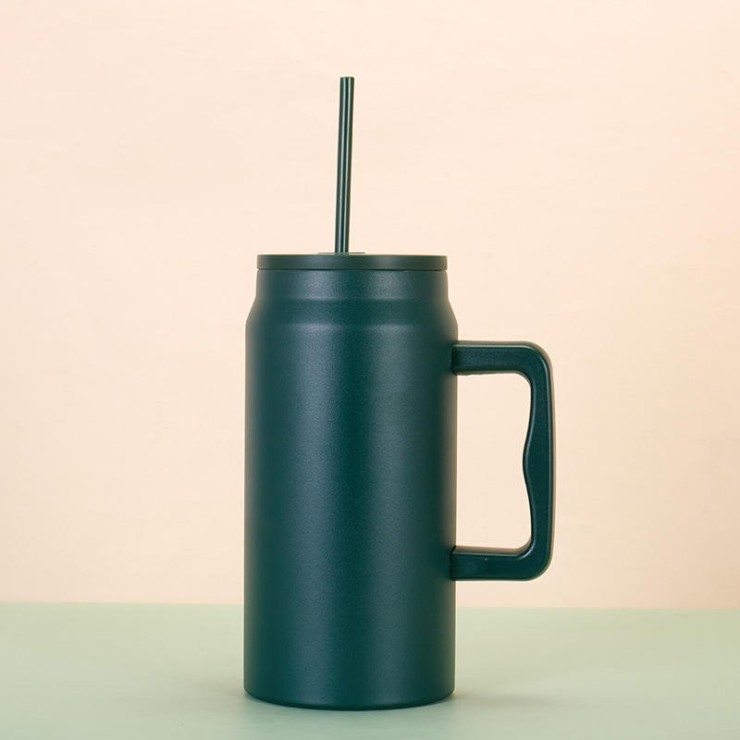 Large capacity double-layer vacuum ice bottle