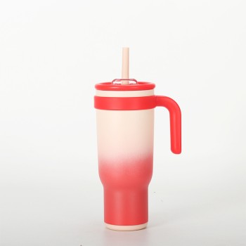 Contrast color large capacity vacuum ice bottle