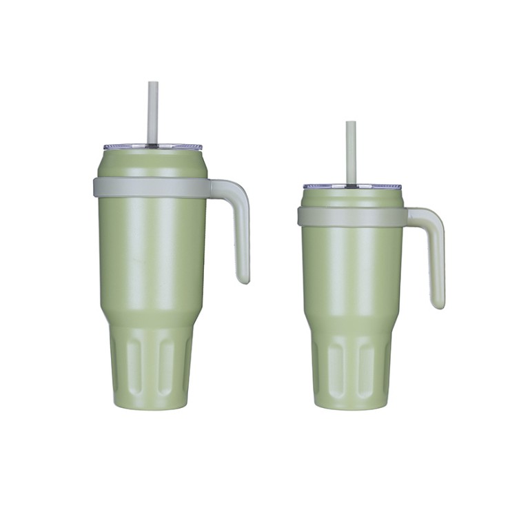 Portable stainless steel vacuum ice bottle
