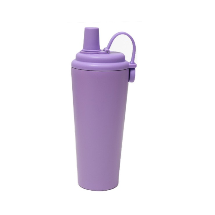 Solid color leak-proof stainless steel ice bottle