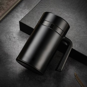 Large capacity business stainless steel coffee cup