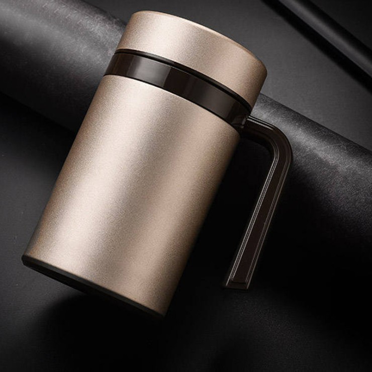 Large capacity business stainless steel coffee cup