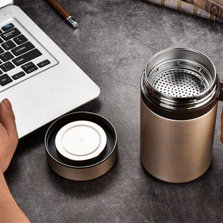Large capacity business stainless steel coffee cup