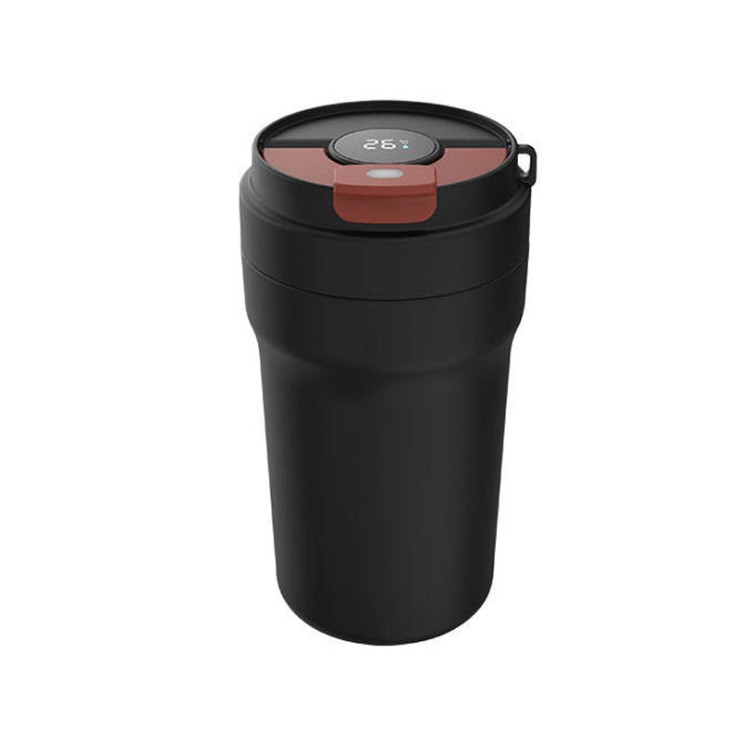 Smart temperature display ceramic liner coffee cup