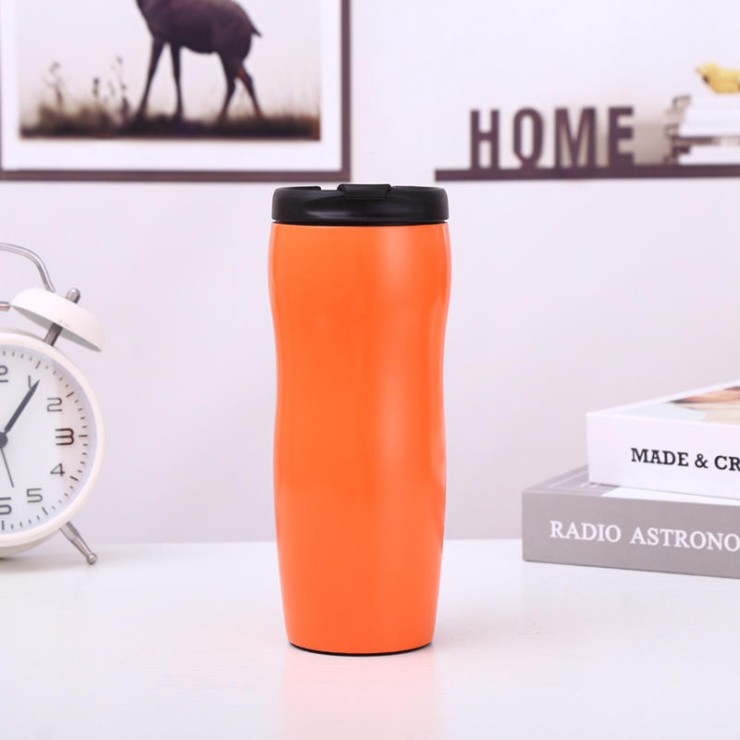 Stainless steel slim waist coffee cup