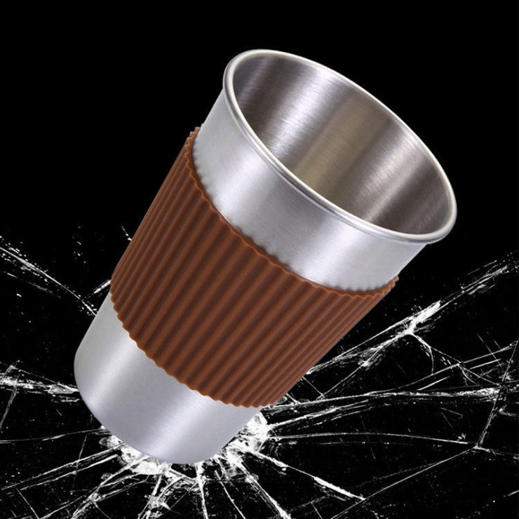 Anti-scalding stainless steel insulated coffee cup