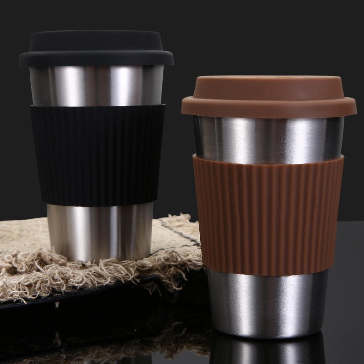 Anti-scalding stainless steel insulated coffee cup