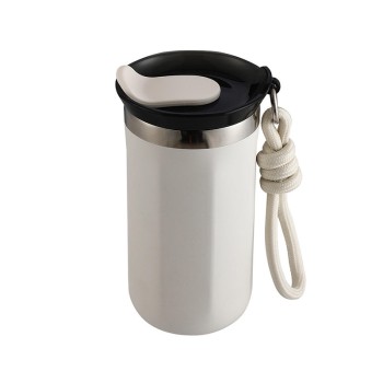 Simple portable stainless steel coffee cup