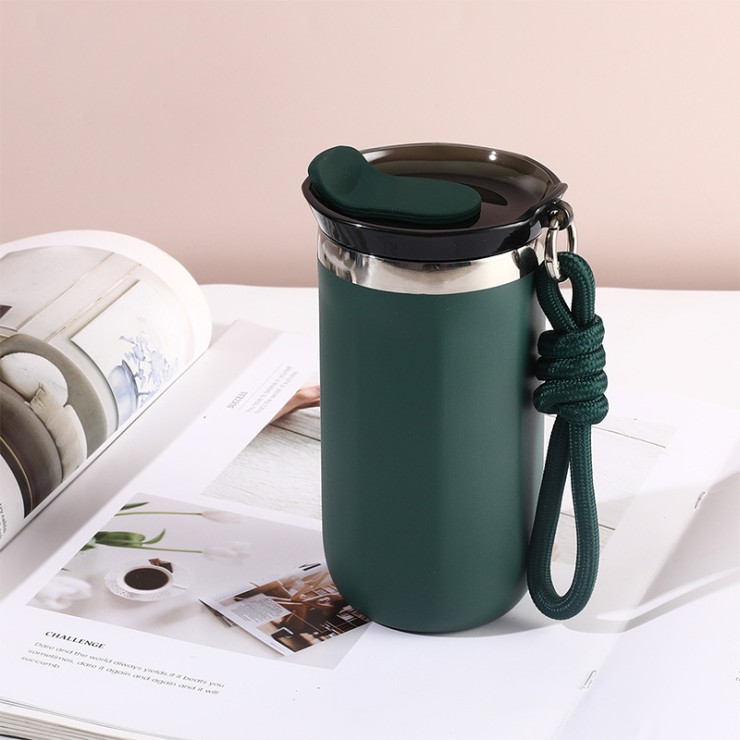 Simple portable stainless steel coffee cup
