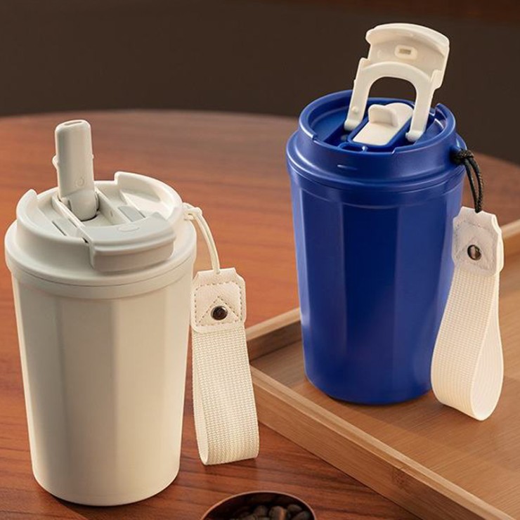 High-performance double-drink lid coffee cup