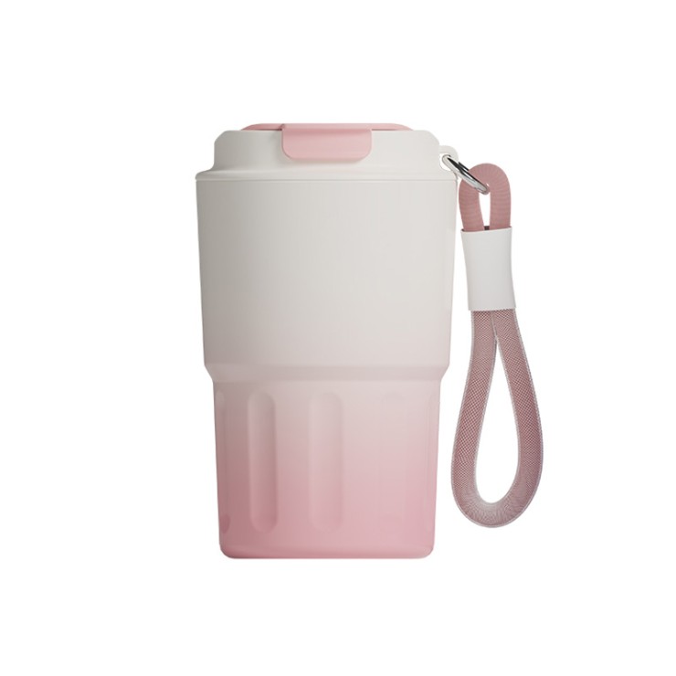 Stylish insulated stainless steel coffee cup