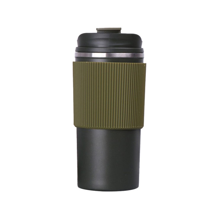 Portable stainless steel vacuum insulated coffee cup