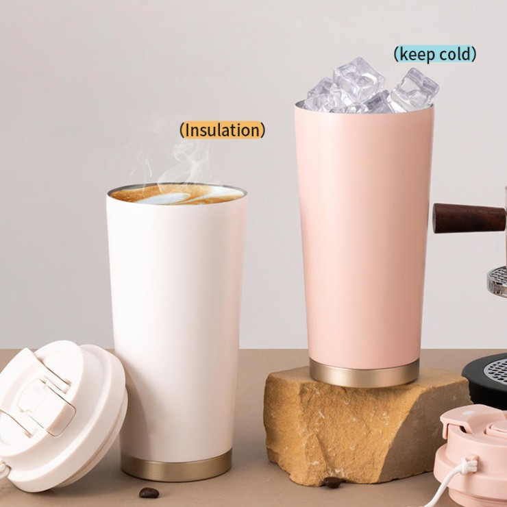 Multifunctional hot and cold insulated coffee cup