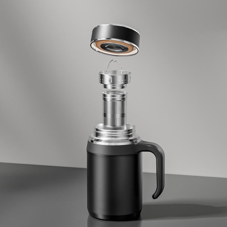 Household leak-proof coffee cup with handle