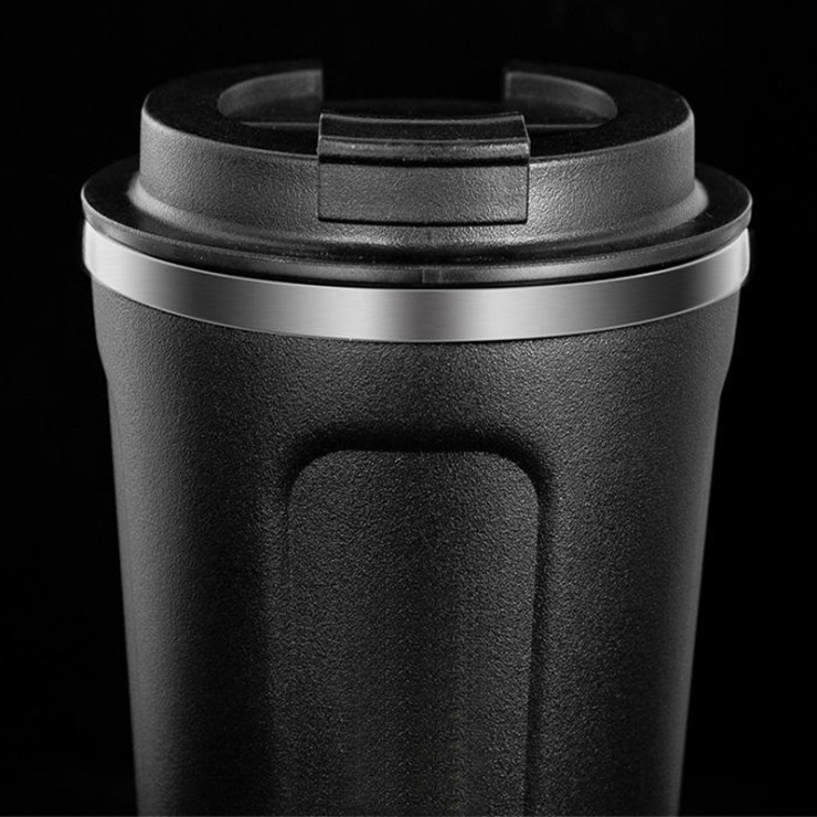 Double-walled stainless steel insulated coffee cup