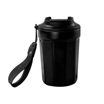 Portable ceramic coated coffee cup