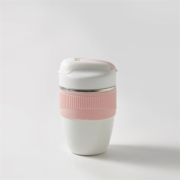 Stylish vacuum insulated coffee cup