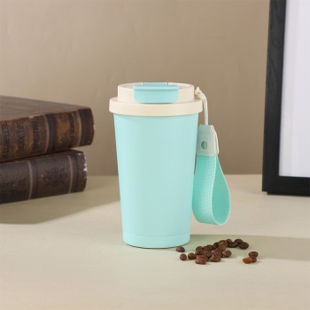 Vacuum insulated stainless steel coffee cup
