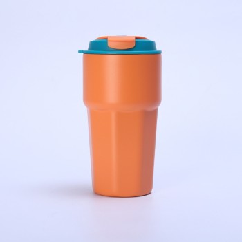 Vacuum insulated portable coffee cup