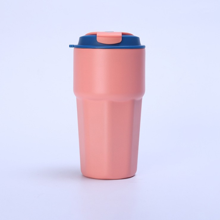 Vacuum insulated portable coffee cup