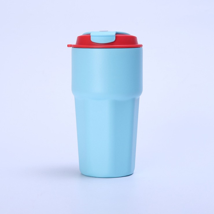 Vacuum insulated portable coffee cup