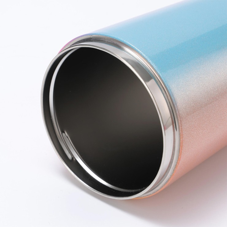 Creative rainbow paint stainless steel coffee cup