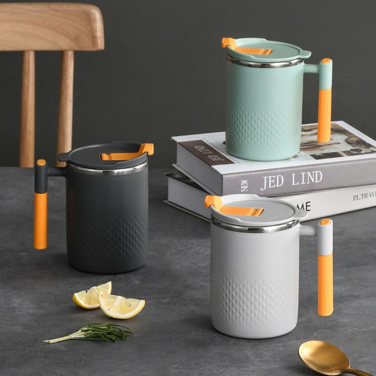 Modern double wall vacuum insulated coffee cup