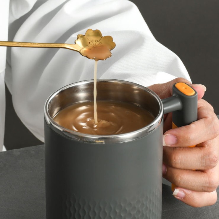 Modern double wall vacuum insulated coffee cup