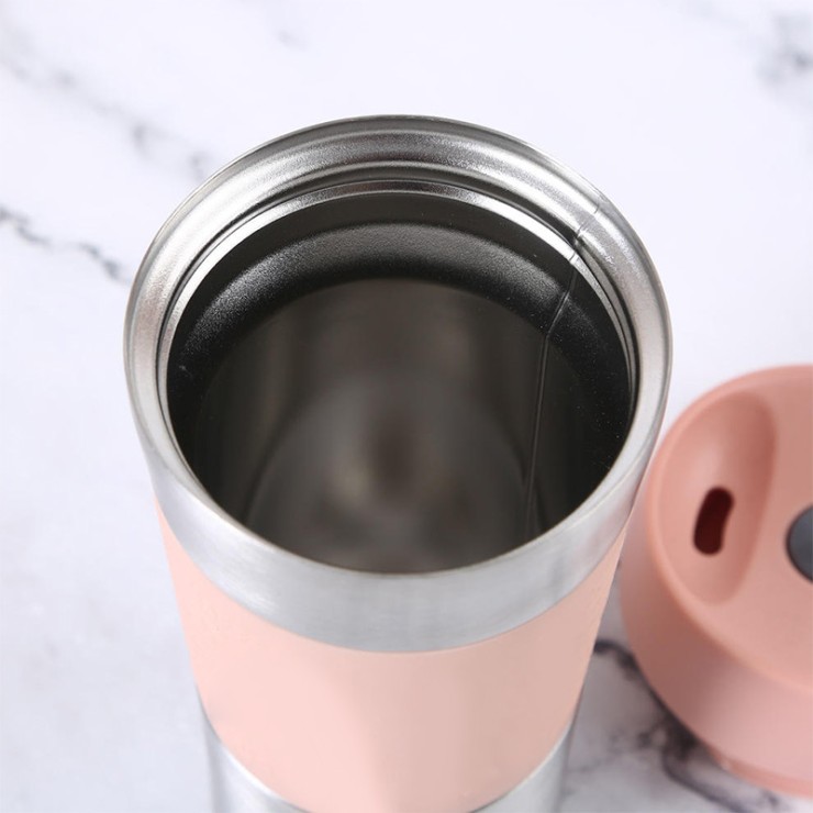 Creative stainless steel vacuum coffee cup