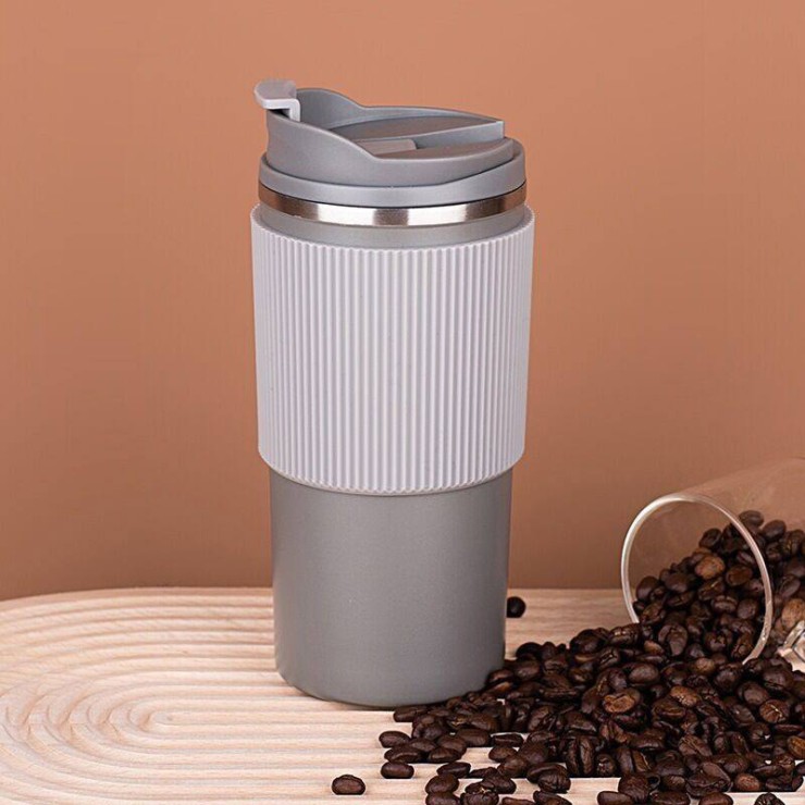 Non-slip double-layer stainless steel insulated coffee cup