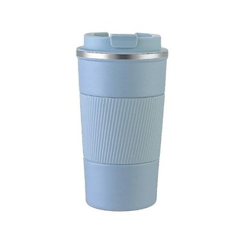 Classic design double-walled stainless steel coffee cup