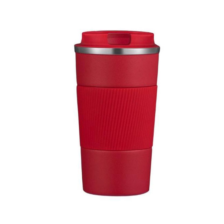 Classic design double-walled stainless steel coffee cup