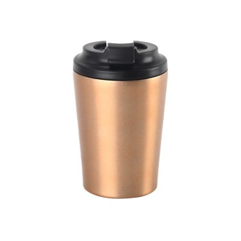 Double-walled stainless steel vacuum coffee cup