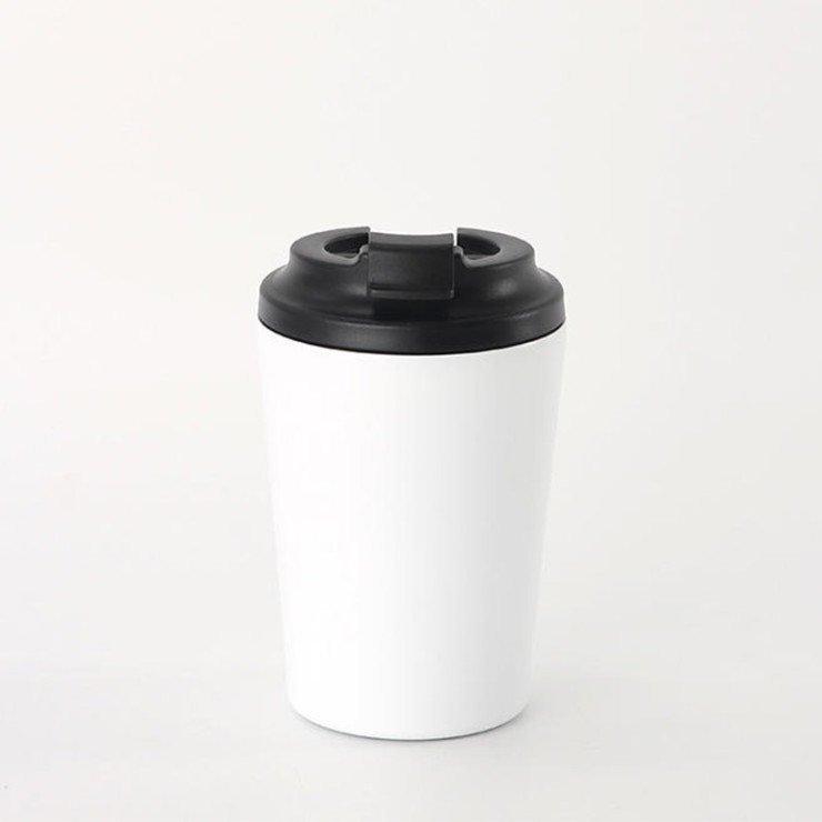 Double-walled stainless steel vacuum coffee cup