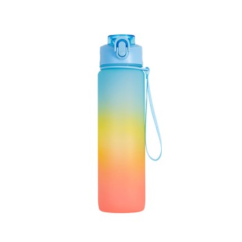 Gradient color large capacity sports drinking water cup