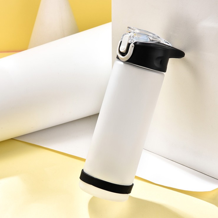 Large capacity frosted plastic drinking water cup